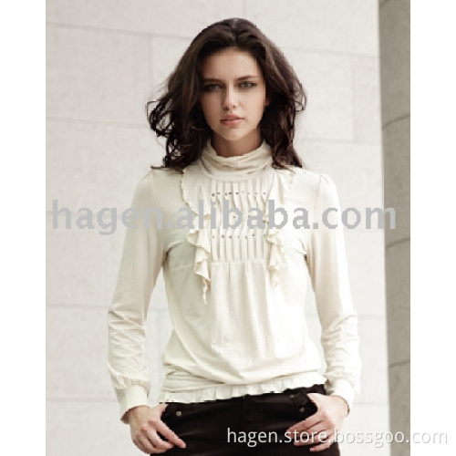 ladies' viscose T-shirt with long sleeve